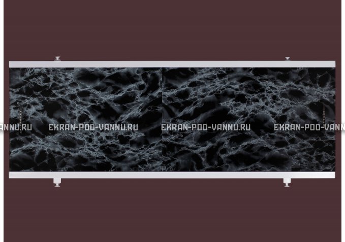 Экран EUROPLEX Универсал черный мрамор – купить по цене 6250 руб. в интернет-магазине в городе Ижевск картинка 1