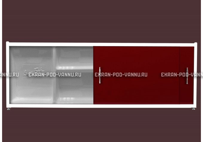 Экран с полочкой - Бордо – купить по цене 6880 руб. в интернет-магазине в городе Ижевск картинка 1
