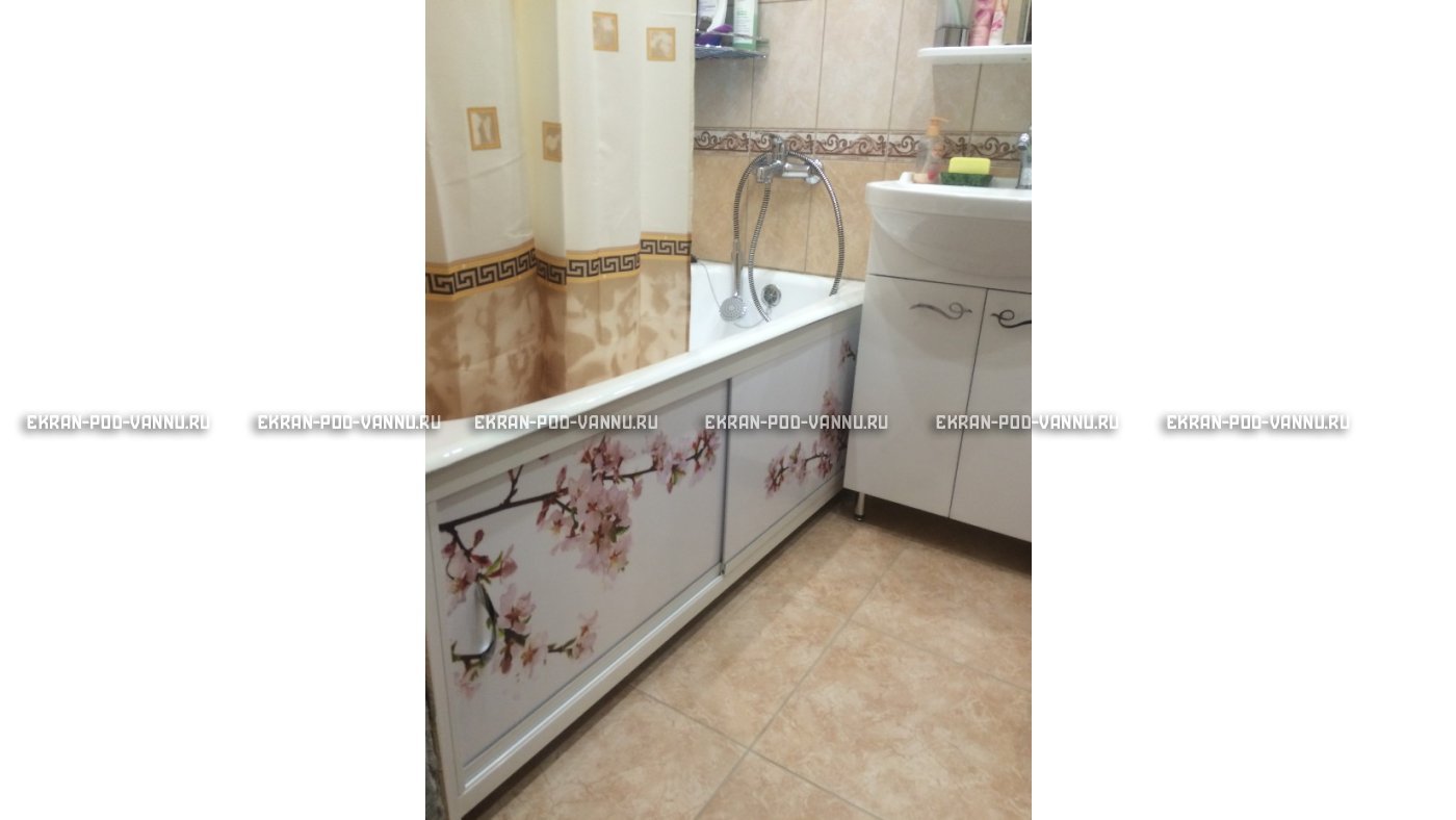 Раздвижной ФОТО экран - Белая акация – купить по цене 8500 руб. в интернет-магазине в городе Ижевск картинка 8