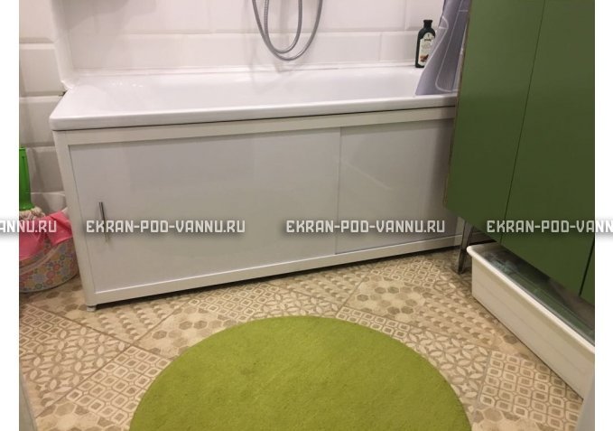 Раздвижной экран EUROPLEX Комфорт белый – купить по цене 6400 руб. в интернет-магазине в городе Ижевск картинка 1