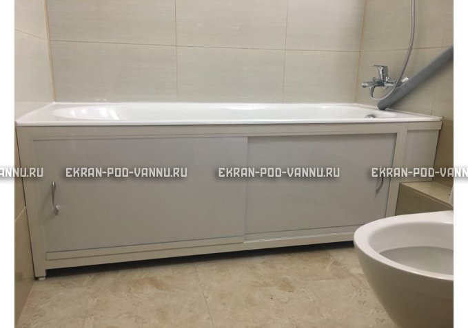 Экран  EUROPLEX Роликс белый с вставкой – купить по цене 10400 руб. в интернет-магазине в городе Ижевск картинка 4