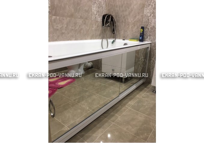 Раздвижной экран EUROPLEX Роликс Зеркальный – купить по цене 9700 руб. в интернет-магазине в городе Ижевск картинка 9