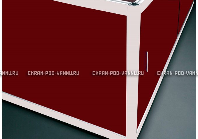 Торцевой экран EUROPLEX Комфорт бордовый – купить по цене 8760 руб. в интернет-магазине в городе Ижевск картинка 1