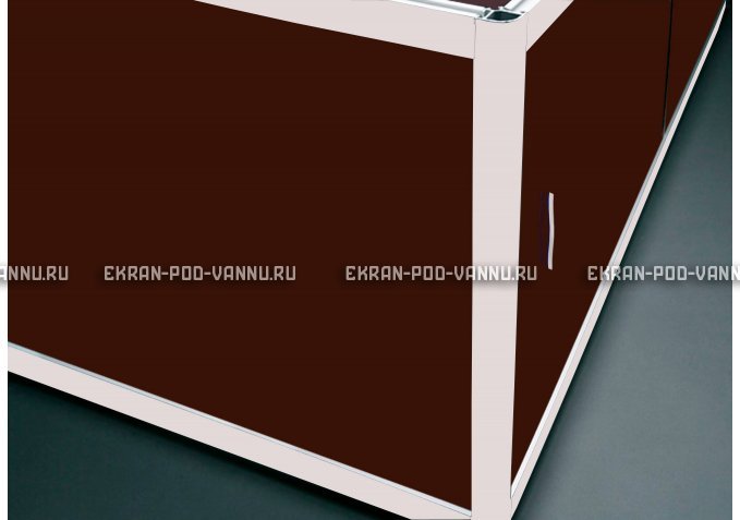 Угловой экран EUROPLEX Комфорт шоколад – купить по цене 8180 руб. в интернет-магазине в городе Ижевск картинка 1