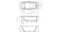 Отрезная ванна 1MarKa Pragmatika 173-155х75 см  – купить по цене 15450 руб. в интернет-магазине в городе Ижевск картинка 25