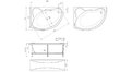 Акриловая ванна 1MarKa Catania 150x100 – купить по цене 17050 руб. в интернет-магазине в городе Ижевск картинка 13